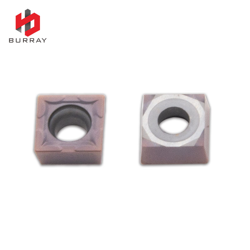 SCMT09T304-TF CNC Lathe Cutting Tool Carbide Insert with Purplish Red PVD Coating for Steel