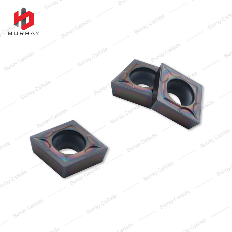 High Performance semi-finishing Machining Cutter CCMT060202-MS Carbide turning Inserts With Colorful PVD Coating 