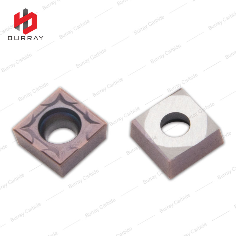 SCMT120404-TF Carbide Inserts CNC Turning Lathe Tungsten Cutting Tools with Purplish Red Coating for Steel