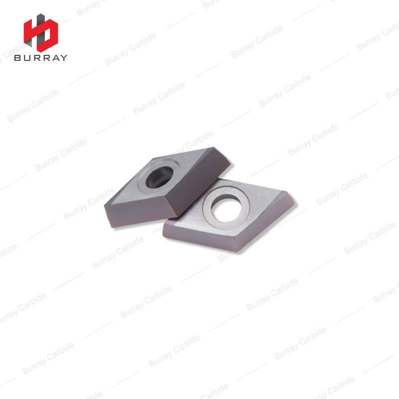 DCMT11T304-TF Turning Insert Carbide Tool CNC Lathe Turning Tools with Purplish Red PVD Coating for Steel Parts