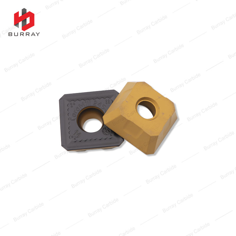 R245-18T6M-MM Tungsten Carbide Face Milling Inserts with Double Color Coating