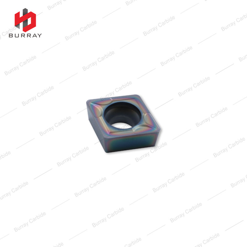  CNC Lathe Cutter CCMT09T308-MS Carbide Inserts With Colorful PVD Coating for steel and Stainless Steel