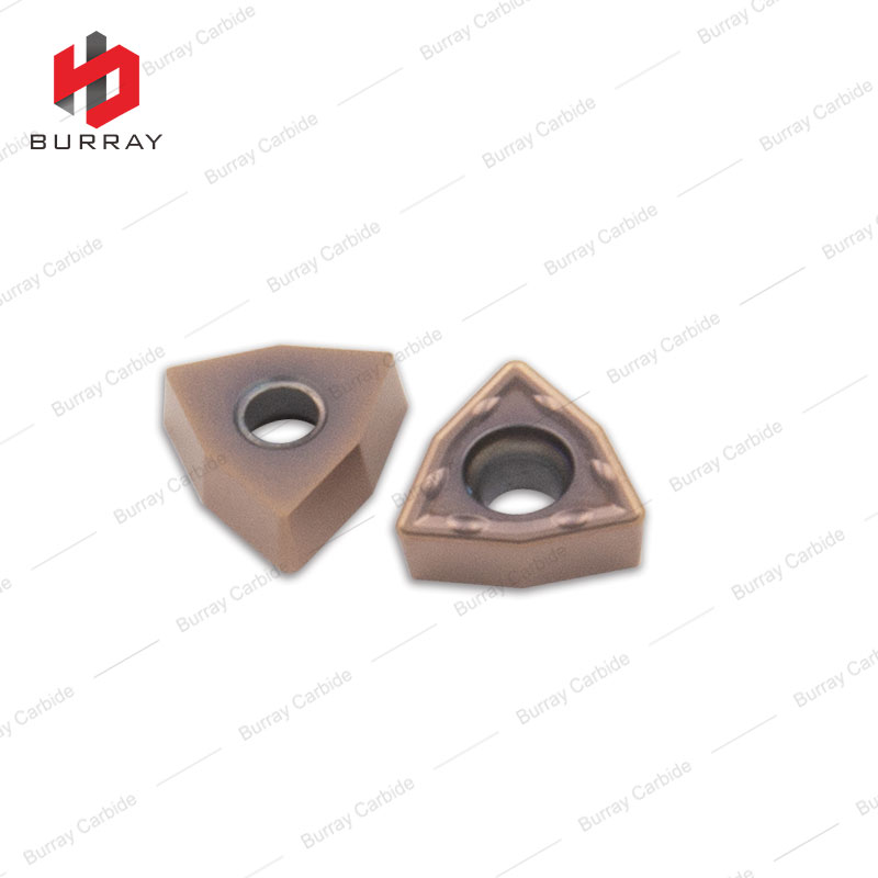 WCMX06T308-ZY Carbide Milling Inserts Milling Tools with Bronze PVD Coating for U-drill