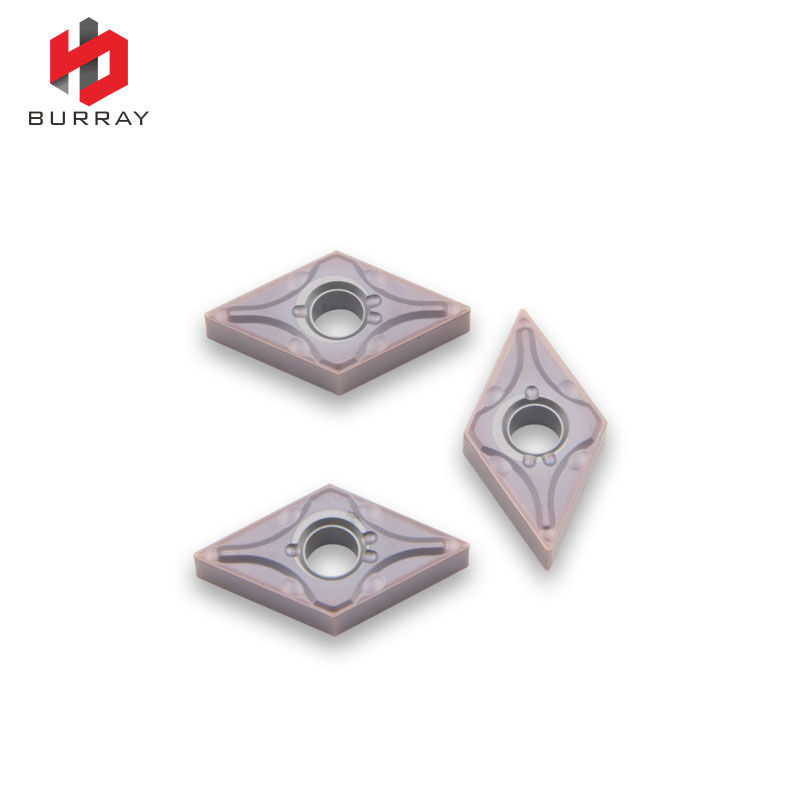 DNMG150404-MA Carbide Insert for Stainless Steel Casting with Purplish Red PVD Coating Tungsten CNC Tool