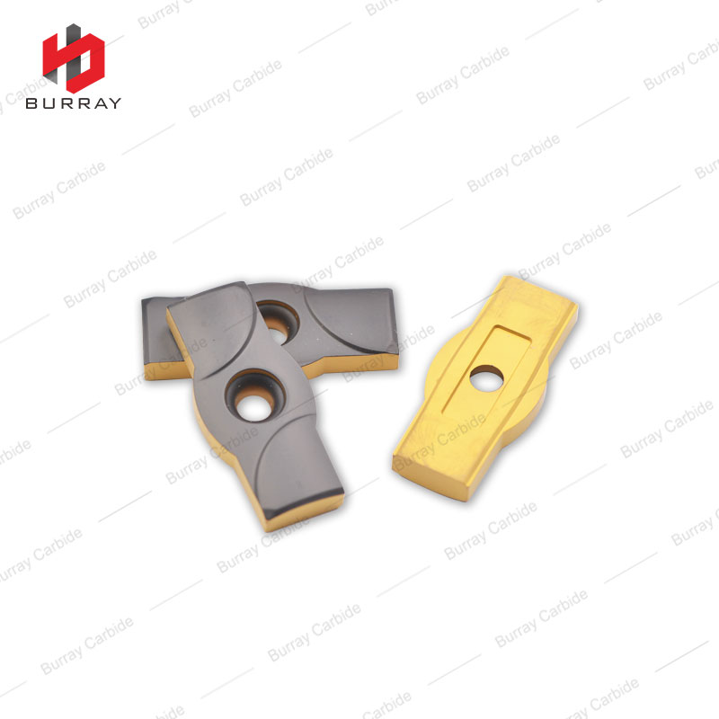 800-10A-PM1 Tungsten Carbide Face Milling Insert with Bi-color CVD Coating